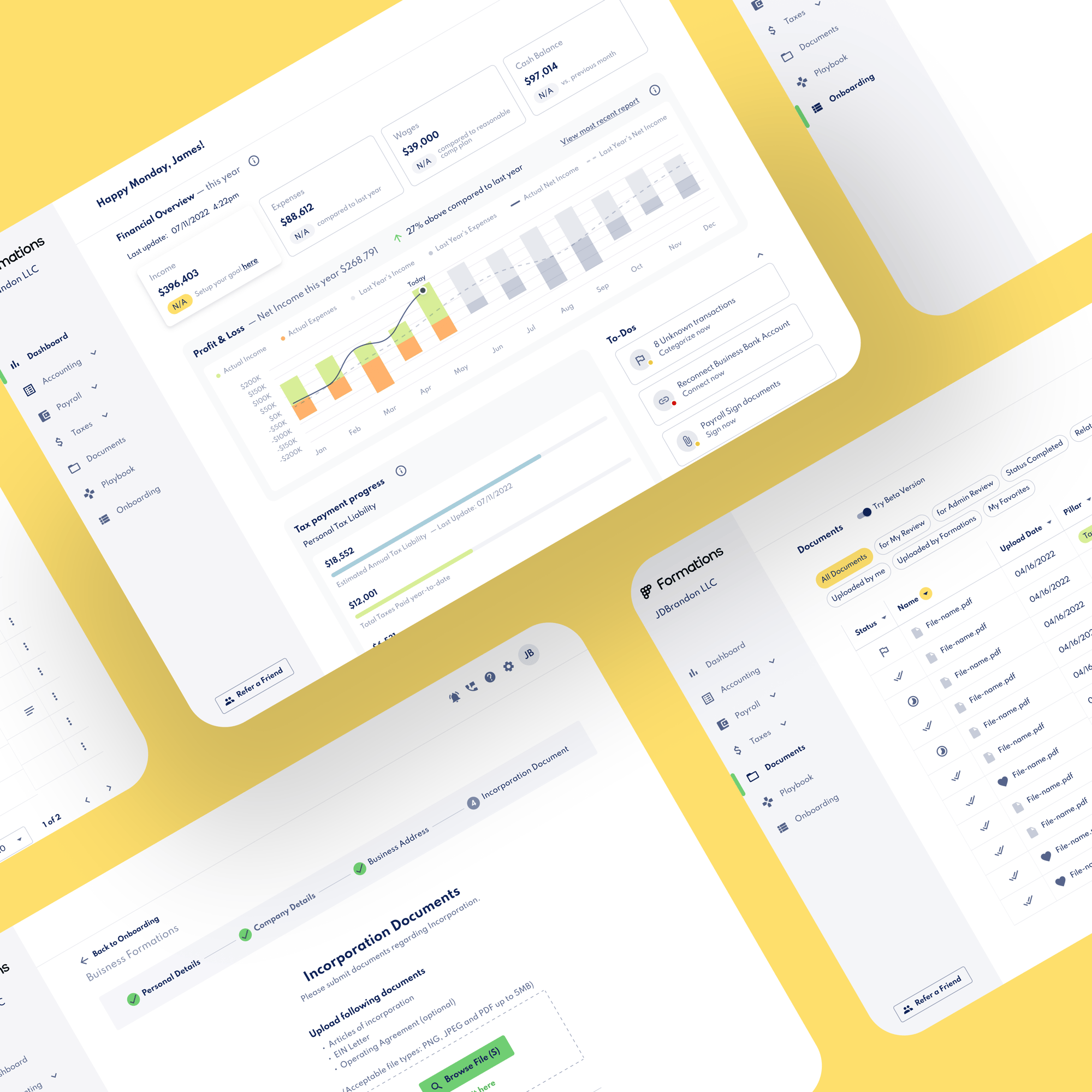 Formations Tax Management Platform for Solo-Preneurs