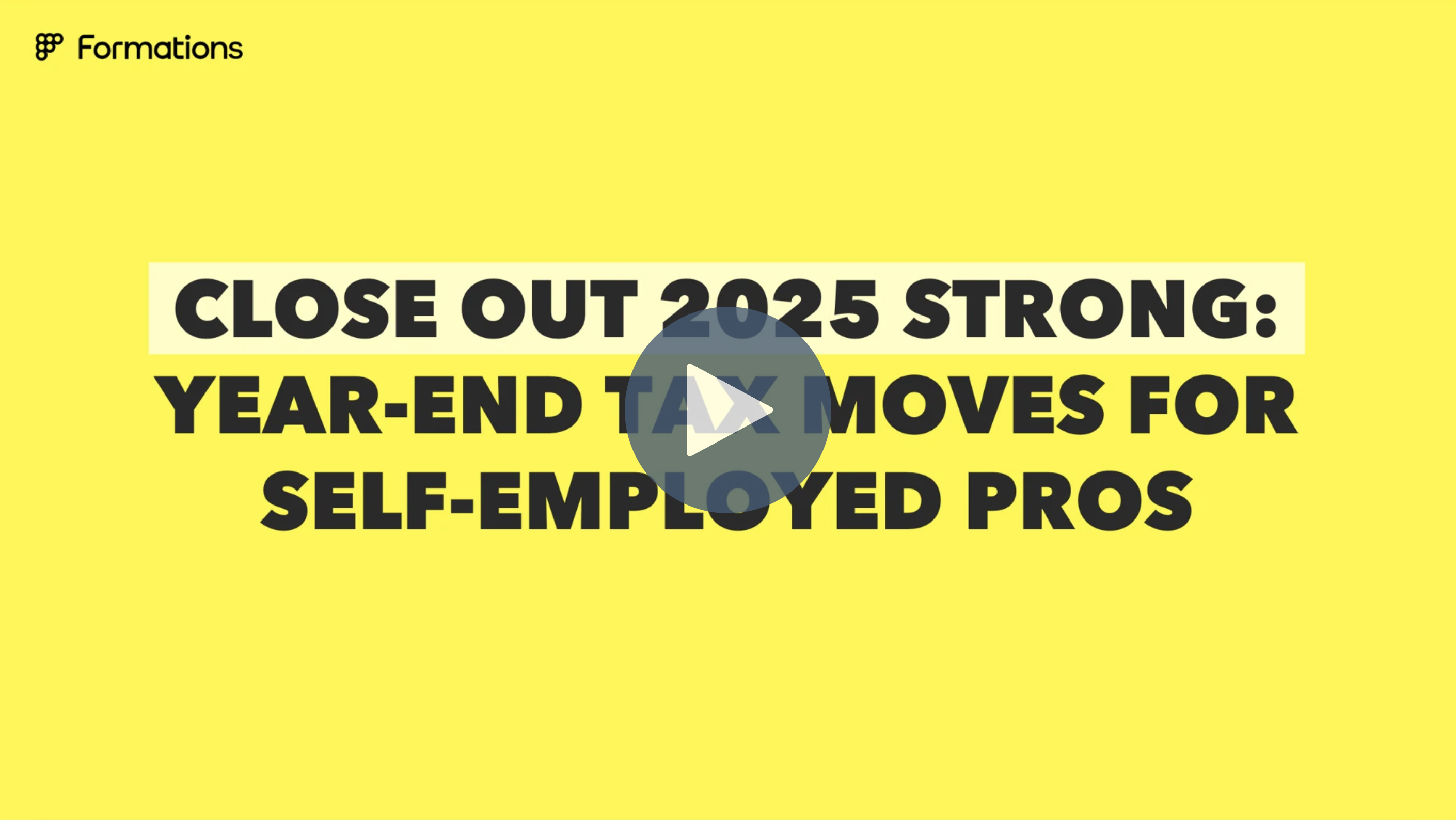 Close Out 2025 Strong: Year-End Tax Moves for Self-Employed Pros