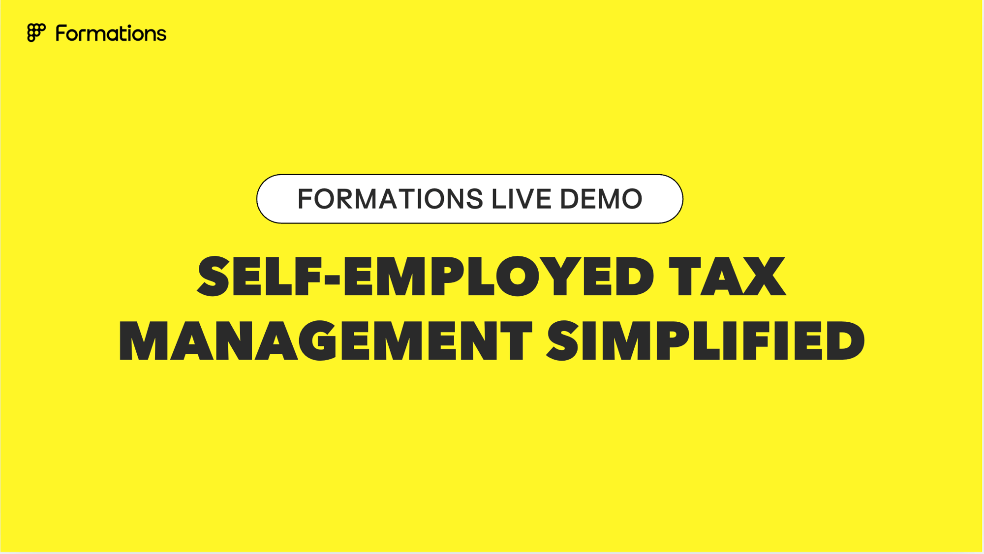Formations Live Demo