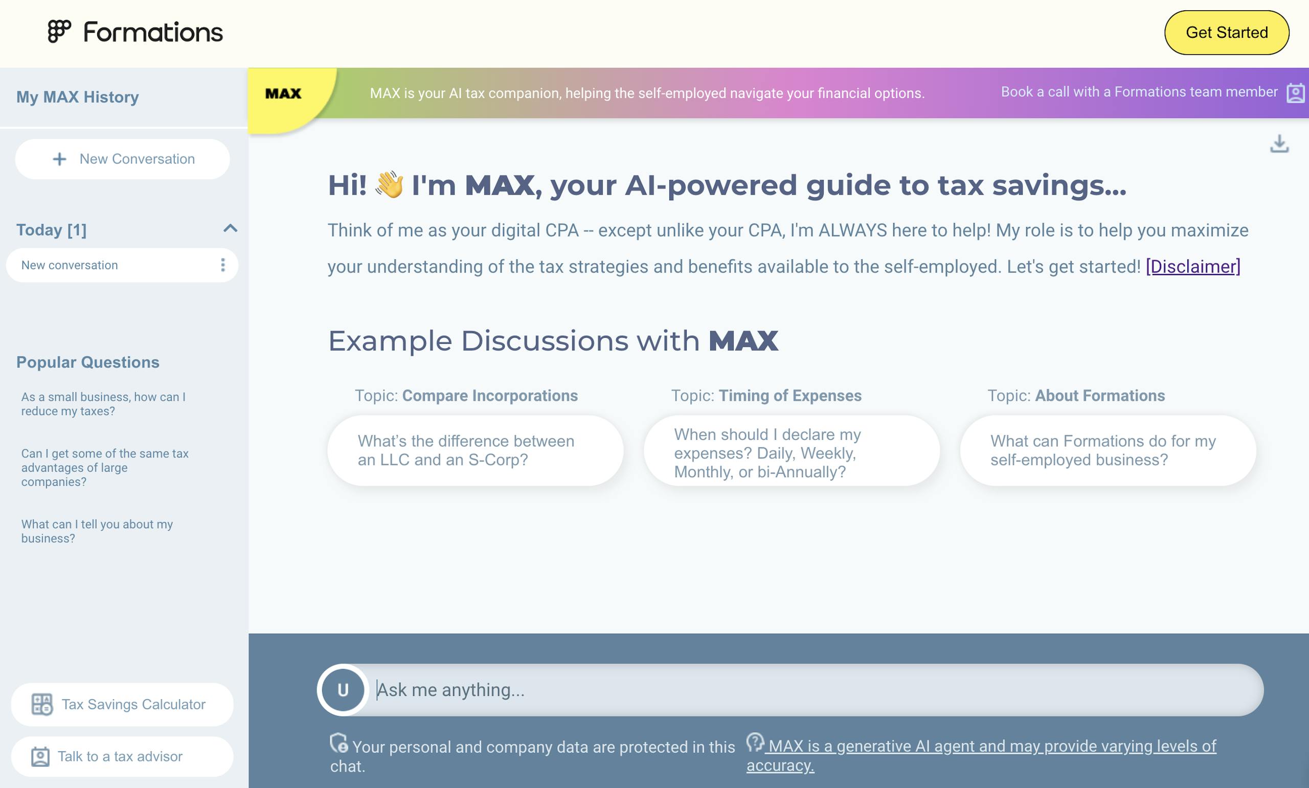 Waiting on Your CPA? Formations' AI Tax Assistant Gives Instant Insights for the Self-Employed